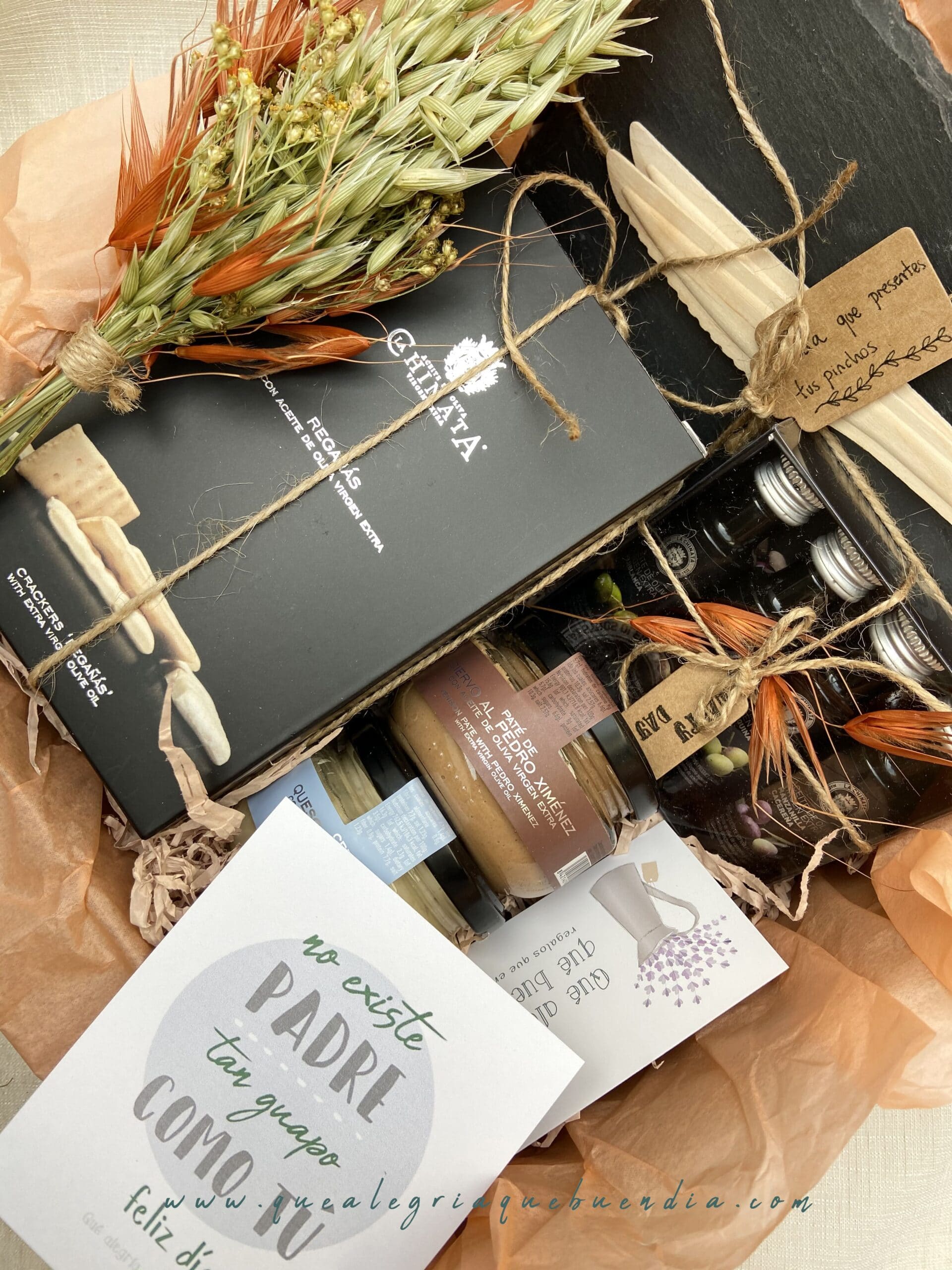 Pack Regalo Papa Eres un Salao, ideal para aquellos que le encanten lo gourmet y los aperitivos