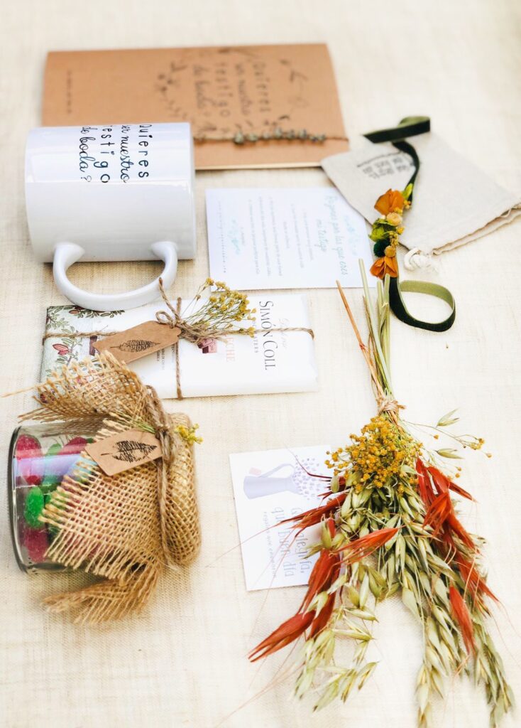 Pack regalo quieres ser nuestro testigo de boda pulsera preservada