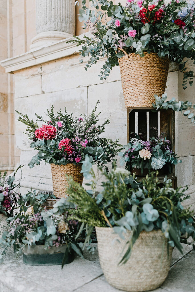 Decoración de bodas. Flores Naturales en Madrid. Ramo de novia en boda Majadahonda