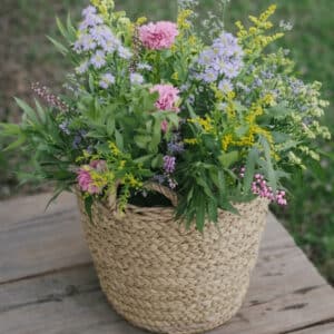 Taller Flores Naturales Cesto En Madrid Estilo Primaveral