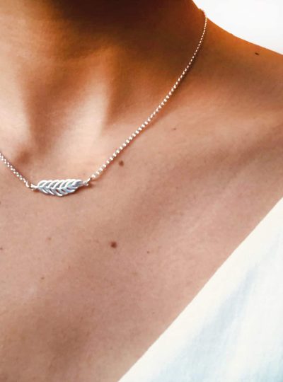 Collar De Plata Hojita