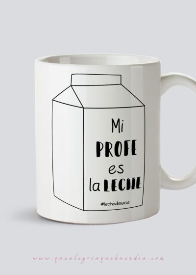 Taza de Regalo para Profes que son la Leche