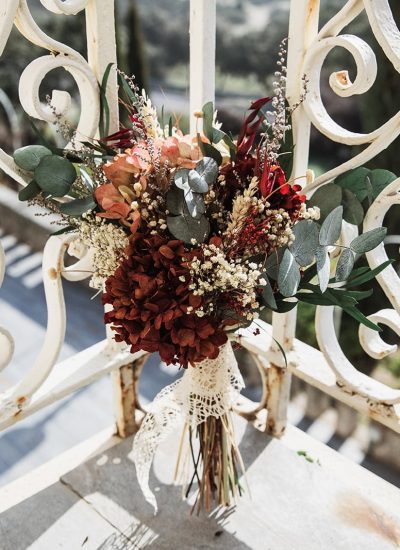 Ramo de novia con flores preservadas que cuentan tu historia de amor